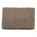 Bandeau large tricoté côtelé marron double couche doux bandeau élastique accessoire cheveux - Kaki