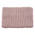 Bandeau tricoté côtelé hiver chaud large bandeau cheveux élastique doux accessoire mode - Rose