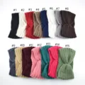 Strick Stirnband Detail zeigt verschiedene Farben, warmes Twist Design für den Winter. - Gleichmäßige Mischfarbe