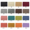 Solid color knitted headband wide winter warm hair accessory color set display detail - Multicolor