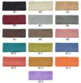 Detailed view of colorful knitted headbands with distressed holes, ideal for sports and yoga. - Multicolor