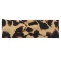 Leopard print twisted headband detail, soft fabric sport hair band for yoga and wash. - Classic Large Leopard Print