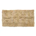 Fascia per capelli in maglia chic da donna, morbida fascia intrecciata calda invernale. - Cammello Bianco Picchiettato