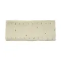 Distressed double layer knit headband wool hair band for daily yoga and face washing use. - Beige