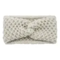 Bandeau torsadé en tricot beige, bandeau de cheveux doux élastique pour le sport. - Beige