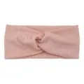 Bandeau tricoté rose torsadé pour femme, bandeau de sport yoga élastique accessoires de lavage. - Rose