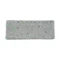 Grey knitted distressed headband, soft wool hair band for yoga, face washing, and sports wear. - Light Gray