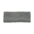 Grey distressed knitted headband, stylish hair hoop for yoga, sports, and daily facial washing. - Dark Gray