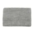 Gray ribbed knit headband, solid color winter hair accessory, cozy warm headband style. - Light Gray