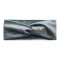 Velvet cross headband elastic sports hair band for yoga and daily wear gray color - Gray