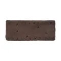 Brown double-layer knitted distressed headband for women, stylish yoga hair accessory. - Coffee
