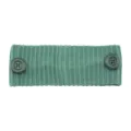 Bandeau en tricot vert avec boutons pour sport yoga support de masque bandeau cheveux variante - Vert