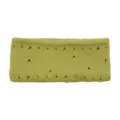 Green distressed knitted headband, stylish yoga sports hair band and face wash accessory. - Green