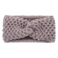 Bandeau croise en tricot pour femme, large elastique bandeau de sport, accessoire cheveux. - Vieux rose