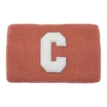 Fascia per capelli in maglia con toppa lettera C larga fascia sportiva per yoga lavaggio. - Rosso Anguria