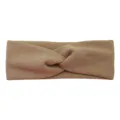 Khaki Twist Headband Breathable Elastic Sports Hair Band Yoga Face Wash Head Wrap Women - Coffee