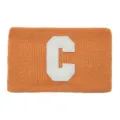 Fascia per capelli in maglia arancione inverno sport yoga cerchietto con lettere C - Arancione