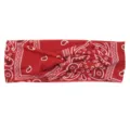 Bandeau noué à imprimé cachemire rouge en tissu pour le sport et le yoga des femmes - Rouge Blanc Cachemire (#2)