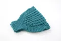 Diadema de lana tejida orejeras invierno cálido ganchillo accesorio para el pelo para mujeres - Verde Postal
