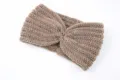 Strick Stirnband Winter Warm Haarband Zopfmuster Ohrenwärmer Rippstrick Khaki Haaraccessoir - Khaki