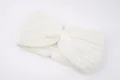 Weißes Strick Stirnband für Damen, warmer Winter Haarschmuck, weicher Ohrenwärmer neu. - Creme