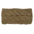 Fascia lavorata a maglia inverno caldo treccia fascia per capelli elegante moda donna - Kaki