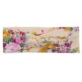 Bandeau croisé en tissu à fleurs pour femme, accessoire élégant pour le sport et le yoga. - Rose Clair Rose Floral (#13)