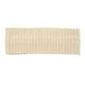 Fascia per capelli in maglia a coste beige, elastica per sport yoga e pulizia del viso. - Beige