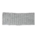 Grey knitted distressed headband winter ear warmer casual sports yoga hair accessory soft elastic - Light Gray