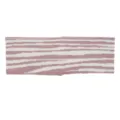 Bandeau tricoté à motif zébré rose et blanc, accessoire de cheveux élégant pour sport et yoga. - Rose-Blanc