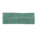 Fascia per capelli in maglia a coste verde, elastica per yoga, sport e uso quotidiano. - Verde