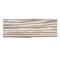 Bandeau de sport tricoté à motif zébré, bande de cheveux élastique pour yoga et quotidien. - Chameau Blanc
