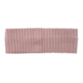 Fascia per capelli in maglia a coste rosa, fascia elastica in lana per sport, yoga e viso. - Rosa Nebbia