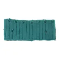 Dark green distressed knit headband for women, stylish yoga hair band and daily sports ear warmer. - Aqua Blue