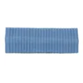 Fascia per capelli in maglia a coste blu, fascia elastica in lana per sport, yoga e viso. - Blu nebbia