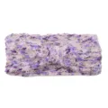 Diadema de punto esponjosa diseño de lazo retorcido accesorio para pelo morado de invierno - Púrpura