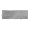 Fascia per capelli in maglia a costine grigia da donna, fascia elastica invernale, accessori yoga. - Grigio chiaro