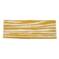 Bandeau Tricoté Motif Zèbre Élastique Sport Bande De Cheveux Mode Yoga Accessoires Jaune - Jaune/Blanc