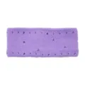 Purple knitted headband with distressed holes, soft wool hair band for yoga and daily sports. - Light Purple