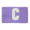 Fascia per capelli in maglia viola con patch lettera C bianca, fascia sportiva da yoga. - Viola chiaro