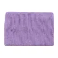 Solid color double-layer knitted headband, soft wide hair band for yoga and daily wash. - Light Purple