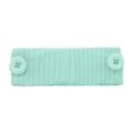 Bandeau en Tricot Côtelé Vert Menthe Clair avec Deux Boutons Accessoire de Sport - Vert menthe