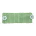 Bandeau tricoté vert avec boutons, accessoire de cheveux élastique pour le sport et le quotidien. - Vert clair
