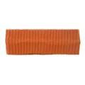 Fascia per capelli a coste arancione, fascia elastica in maglia per yoga sport e lavaggio viso. - Colore caramello
