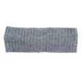 Fascia per capelli in maglia a coste grigia, elastica per sport, yoga e uso quotidiano. - Grigio scuro