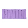 Purple distressed knit headband, stylish single-layer hair band for sports, yoga, and daily wear. - Light Purple