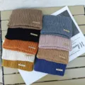 Cozy knitted solid color headband warm ear cover winter hair band casual fashion accessory style - Multicolor
