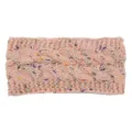 Fascia per capelli in maglia con punti colorati donna autunno inverno calda treccia accessori capelli - Rosa Fiammato