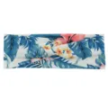 Bandeau croise imprime floral tropical pour femmes yoga sport accessoires de cheveux - Blanc Tropical Floral (#26)