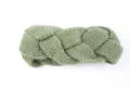 Gruenes Gestricktes Stirnband Winter Warmer Ohrwaermer Geflochtenes Haar Accessoire - Essiggurkengrün